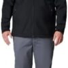 31Qo9ZWBFKL._AC_.jpg Columbia Mens Ascender II Hooded Softshell Rain Jacket, Black, Small : Sports & Outdoors