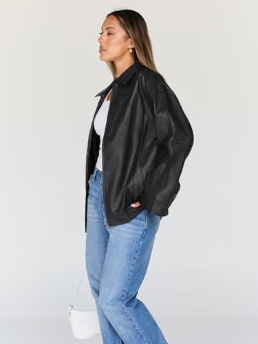 31h8V24ERSL._AC_.jpg Trendy Queen Womens Leather Jacket, Oversized Going Out & Everyday Statement Piece, Bomber Jacktes Moto Coat Black XS at Amazon Women's Coats Shop
