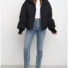 Gihuo Women’s Winter Cropped Puffer Jacket Coat Short Warm Quilted Jacket(Black-M) at Amazon Women's Coats Shop