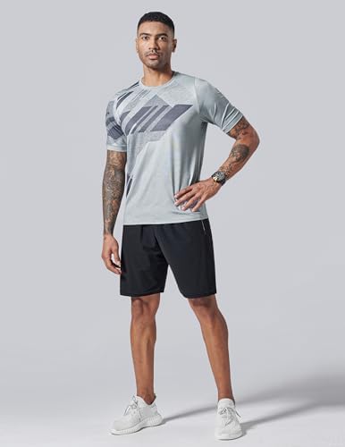 31xwBrC8h-L._AC_.jpg 5 Pack Men’s Active Quick Dry Crew Neck T Shirts | Athletic Running Gym Workout Short Sleeve Tee Tops Bulk (Set 3, Large) : Clothing, Shoes & Jewelry
