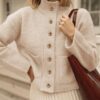 416m84VCkzL._AC_.jpg Cicy Bell Womens Chunky Knit Cardigan Sweaters Button Down Mock Neck Open Front Jacket Winter Casual Outerwear with Pockets Beige at Amazon Women’s Clothing store