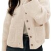 41848OOm6zL._AC_.jpg Cicy Bell Womens Chunky Knit Cardigan Sweaters Button Down Mock Neck Open Front Jacket Winter Casual Outerwear with Pockets Beige at Amazon Women’s Clothing store