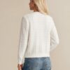 Womens 2024 Long Sleeve Crew Neck Cardigan Button Down Knitted Shirt Outerwear with Pockets White at Amazon Women’s Clothing store