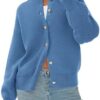 419mxZRqvpL._AC_.jpg PRETTYGARDEN Cardigan for Women 2026 Fall Fashion Long Sleeve Trendy Button Down Work Office Sweaters Cute Winter Jacket (Grey Blue,Small) at Amazon Women’s Clothing store