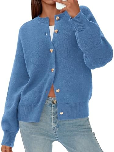 419mxZRqvpL._AC_.jpg PRETTYGARDEN Cardigan for Women 2026 Fall Fashion Long Sleeve Trendy Button Down Work Office Sweaters Cute Winter Jacket (Grey Blue,Small) at Amazon Women’s Clothing store