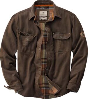 41JhSuA2dZL._AC_.jpg Legendary Whitetails Mens Flannel Lined Shirt Jacket Waxed Cotton Water Resistant Shacket, Tobacco, LRG at Amazon Men’s Clothing store Camouflage Hunting Apparel