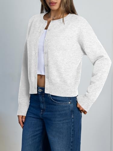 41QNvN1bOrL._AC_.jpg Trendy Queen Cropped Cardigan Sweaters for Women Lightweight Y2k Fall Outfits Spring Fashion Clothes 2026 Grey M at Amazon Women’s Clothing store