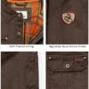 41bEQr9fGxL._AC_.jpg Legendary Whitetails Mens Flannel Lined Shirt Jacket Waxed Cotton Water Resistant Shacket, Tobacco, LRG at Amazon Men’s Clothing store Camouflage Hunting Apparel
