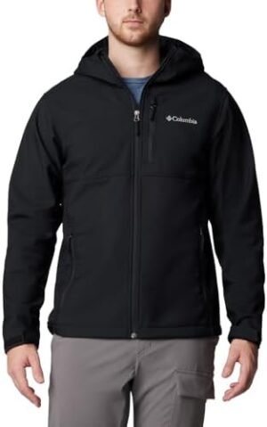 41hnKVC9QzL._AC_.jpg Columbia Mens Ascender II Hooded Softshell Rain Jacket, Black, Small : Sports & Outdoors