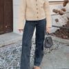 51Qk8vW4irL._AC_.jpg Cicy Bell Womens Chunky Knit Cardigan Sweaters Button Down Mock Neck Open Front Jacket Winter Casual Outerwear with Pockets Beige at Amazon Women’s Clothing store